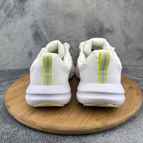 Under Armour Charged Running Shoes Womens Size 10.5 White Yellow Art 3026179-110 - Picture 4 of 9